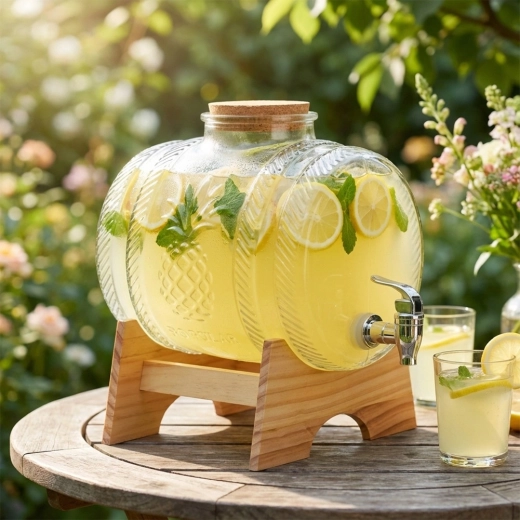 Ξύλινη βάση και φελλό καπάκι