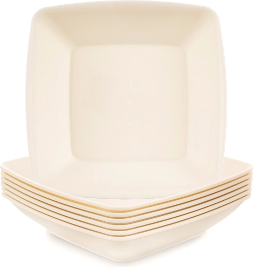 Βαθιά πλαστικά πιάτα SANDY 17,5 cm, 500 ml, 6 τεμ.