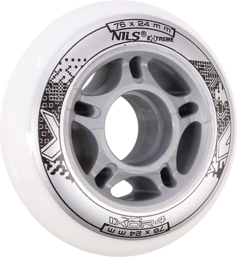 Ρόδες NILS EXTREME PU 76 × 24 λευκές (σετ 4 τεμ.)