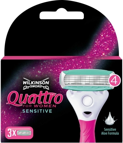 Wilkinson Quattro Sensitive ανταλλακτικές κεφαλές 3 τεμ.