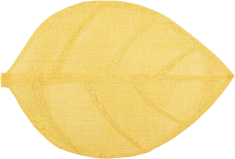 Σουπλά σε σχήμα φύλλου κίτρινο 33 × 48 cm