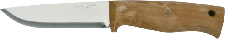 Helle Temagami 14C28N μαχαίρι bushcraft με ξύλινη λαβή και δερμάτινη θήκη