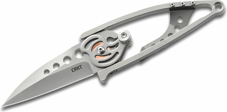 Crkt Snap Lock ασημί πτυσσόμενο μαχαίρι τσέπης 6,5 cm από ανοξείδωτο ατσάλι