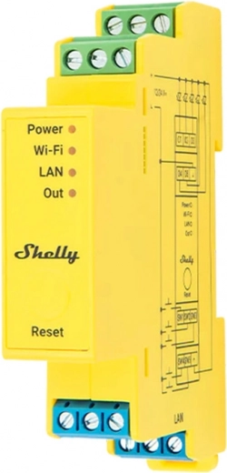 Shelly RGBWW Pro WiFi 5κάναλος ελεγκτής φωτισμού για ράγα DIN