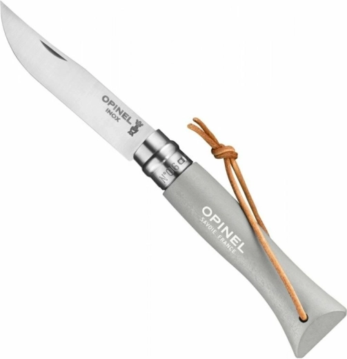 Opinel N°06 Trekking Cloud πτυσσόμενο μαχαίρι τσέπης 7 cm, γκρι, ξύλο οξιάς