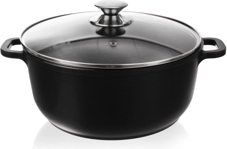 Γρανιτέ κατσαρόλα με γυάλινο καπάκι GRANDE 28 cm, 7 l