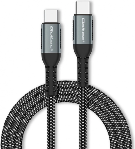 Καλώδιο USB-C 100W με γρήγορη φόρτιση και μεταφορά δεδομένων, πλεκτό νάιλον, 1m