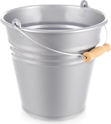 Πλαστικός γκρι κουβάς 7 l