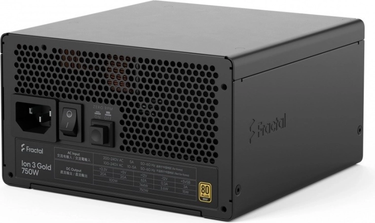 Fractal Ion 3 Gold 750 W – πλήρως αρθρωτό τροφοδοτικό ATX 3.1 με 80 PLUS Gold