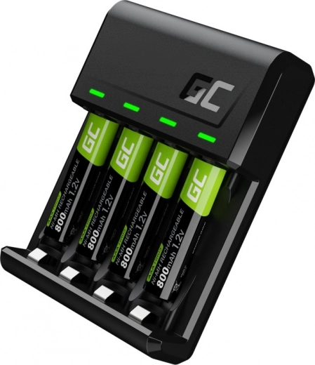 Φορτιστής VitalCharger + 4x επαναφορτιζόμενες μπαταρίες AAA 800mAh