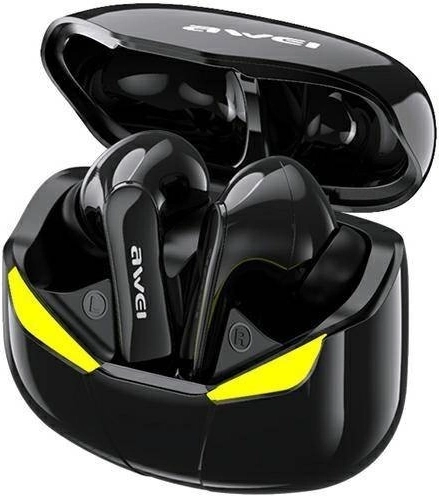 Ασύρματα ακουστικά Awei T35 με βάση φόρτισης για gamers, μαύρα