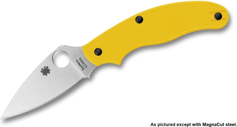 Πτυσσόμενο μαχαίρι τσέπης Spyderco UK Penknife Salt κίτρινο, 7,5 cm, satin, FRN