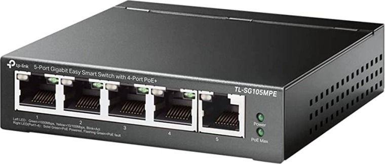 TP-Link TL-SG105MPE έξυπνος gigabit διακόπτης PoE+ με 5 θύρες