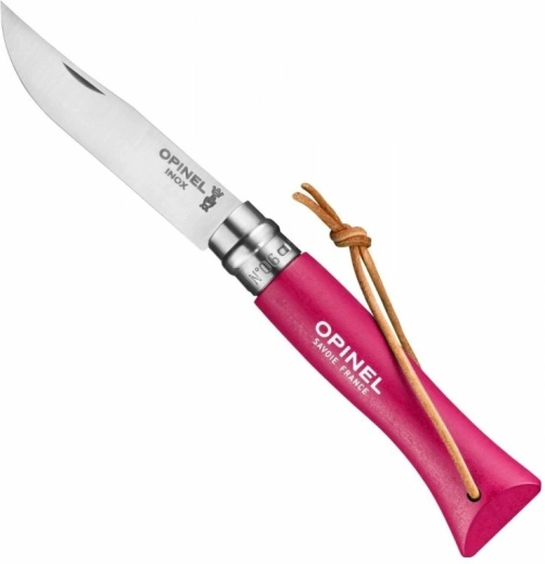 Opinel N°06 Trekking Raspberry πτυσσόμενο μαχαίρι τσέπης, ροζ οξιά