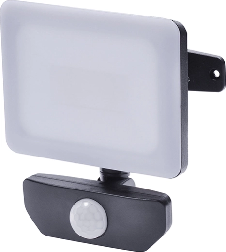 Solight LED προβολέας Quick με αισθητήρα κίνησης 10 W, 850 lm, 4000 K, IP44, μαύρο