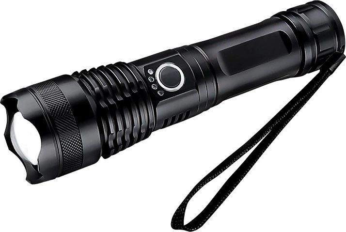 Solight LED επαναφορτιζόμενος φακός 1000 lm με ζουμ σε συσκευασία δώρου