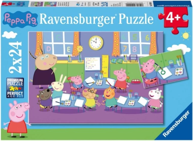 Παζλ Ravensburger Peppa Pig 2×24 κομμάτια – τάξη