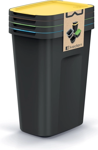 σετ κάδων απορριμμάτων για διαλογή Compacta Q Flap Plus 4×35 l