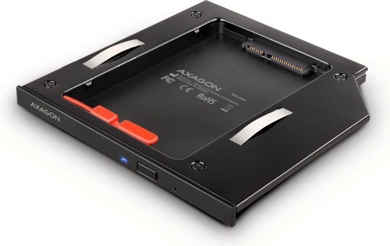 Πλαίσιο για SSD/HDD σε φορητό υπολογιστή AXAGON 9,5 mm LED αλουμίνιο