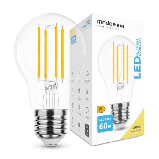 Modee LED λάμπα Filament A60 7 W E27, 806 lm, θερμό λευκό