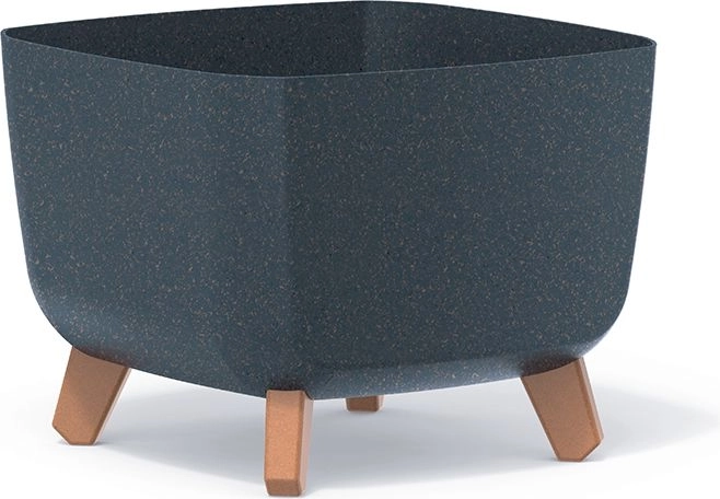 Γλάστρα Gracia Square Eco Wood 29 × 29 cm ανθρακί