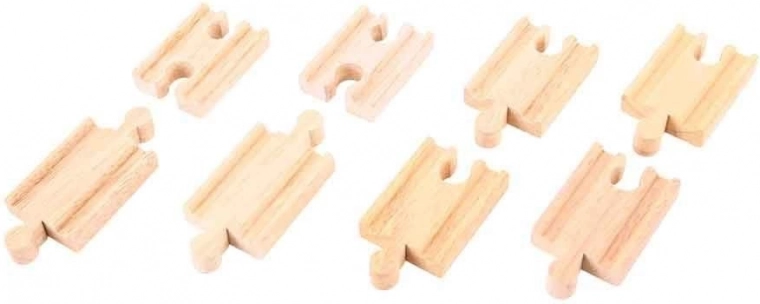 Ξύλινοι σύνδεσμοι ραγών 7 cm (8 τεμ.) BIGJIGS RAIL