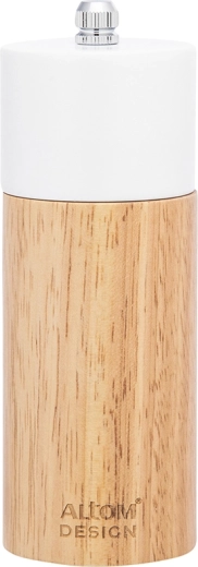 Ξύλινος μύλος για μπαχαρικά λευκός 5 × 14 cm