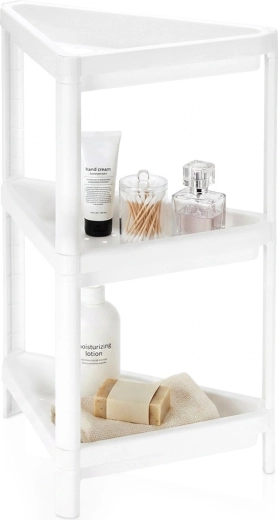 Storage Solutions τριώροφη γωνιακή ραφιέρα μπάνιου 44 × 33 × 71 cm
