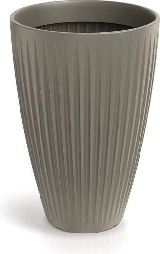 Γλάστρα Latia Round High 40 cm mocca