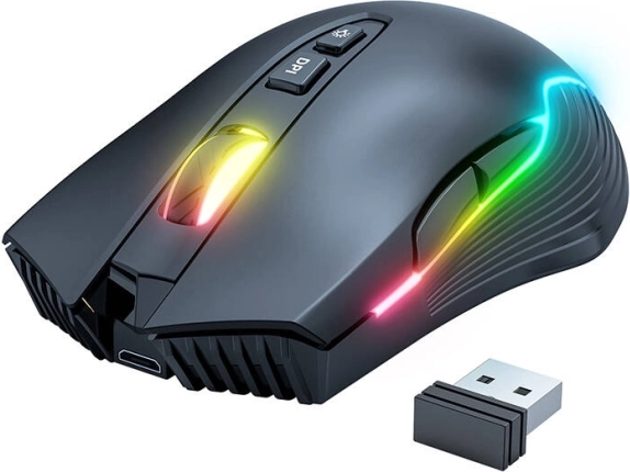 Ασύρματο gaming ποντίκι Onikuma με RGB φωτισμό μαύρο
