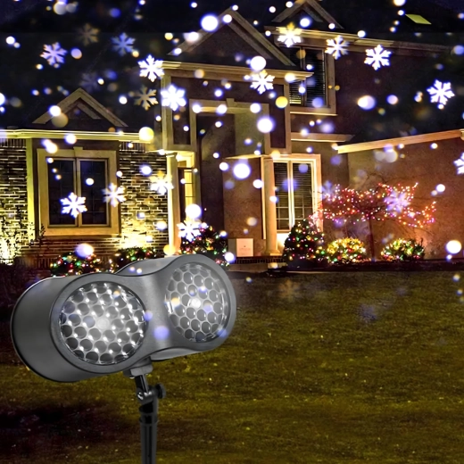 Κινούμενες νιφάδες χιονιού με ευρύ πεδίο κάλυψης