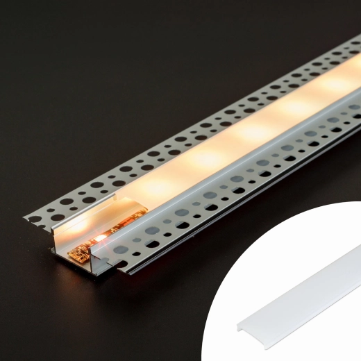 Οπαλίζον κάλυμμα για αλουμινένιο προφίλ LED 41025A1, 1000 mm