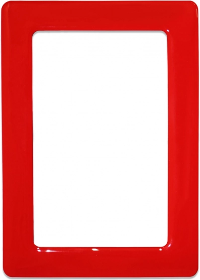 Μαγνητική αυτοκόλλητη κορνίζα 12,3x8,1 cm - κόκκινη