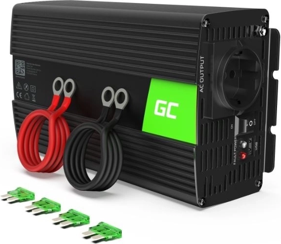 Μετατροπέας DC-AC 24V/230V 1000W/2000W Καθαρό Ημίτονο