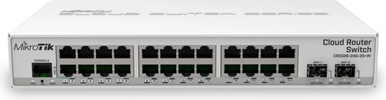 Διακόπτης MikroTik Cloud Router Switch 24θυρών GbE 2xSFP+