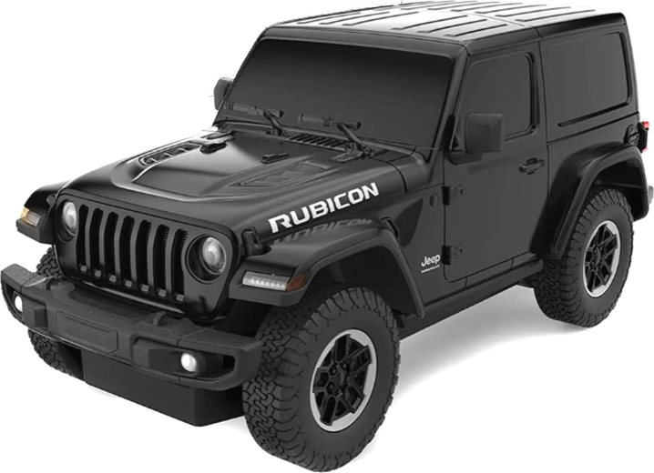 Τηλεκατευθυνόμενο Jeep Wrangler JL Rastar σε κλίμακα 1:24, μαύρο