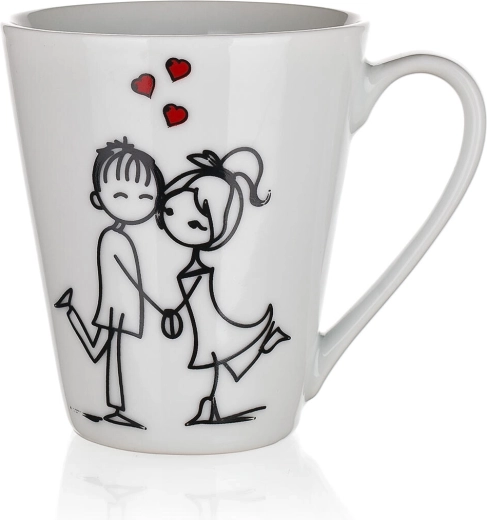 Κεραμική κούπα LOVE 330 ml – ποικιλία ρομαντικών διακοσμήσεων