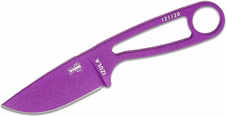 ESEE Izula μωβ neck knife από ανθρακούχο χάλυβα με μαύρη θήκη