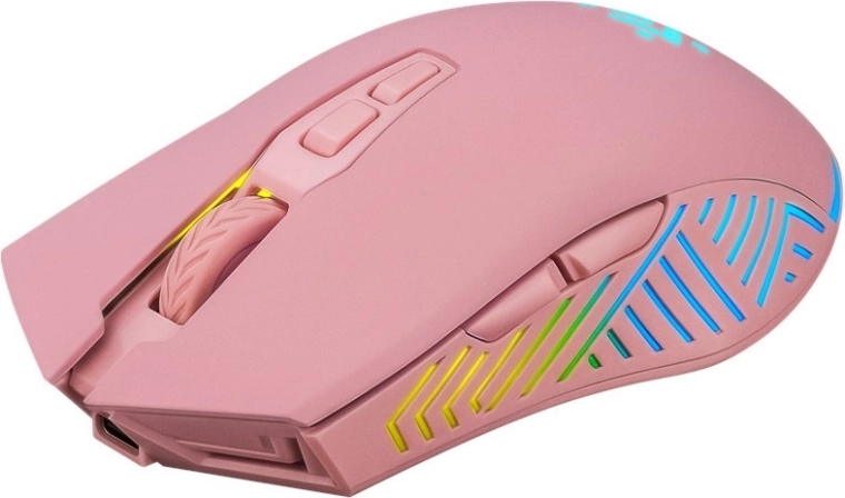 Ασύρματο gaming ποντίκι Defender Pandora, 3200 DPI, 7 κουμπιά, ροζ