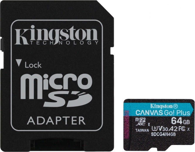 Κάρτα microSD 64GB Canvas Go! Plus με αντάπτορα