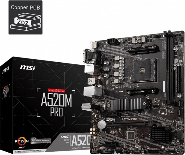 Μητρική πλακέτα MSI A520M PRO mATX για AMD