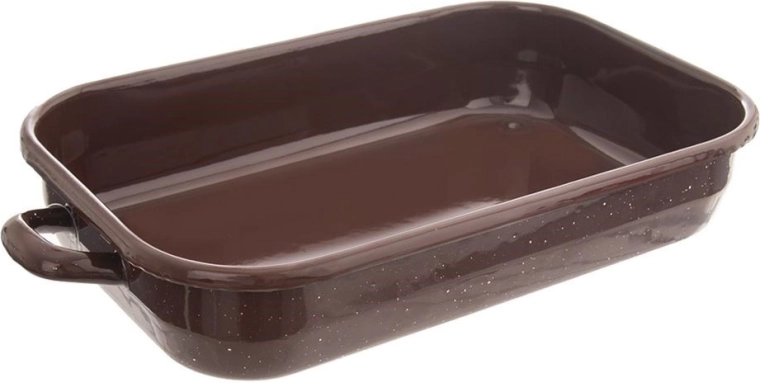 Εμαγιέ ορθογώνιο ταψί Brown 2,2 l, 34 × 18,5 × 6,5 cm