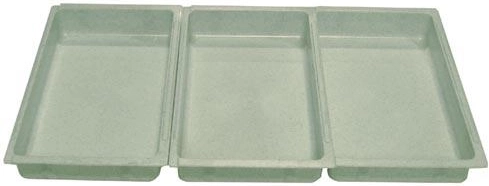 Σετ μπολ για πανάρισμα 25 × 15 × 4 cm, πλαστικό, μιξ χρωμάτων (3 τεμ.)