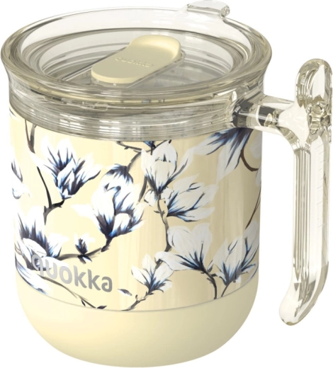 Θερμοκούπα ταξιδιού Quokka Wave Spring Dawn κίτρινη 260 ml