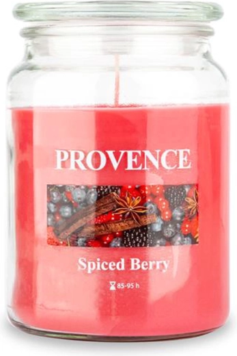 Αρωματικό κερί σε γυάλινο δοχείο PROVENCE spiced berry 95 ώρες