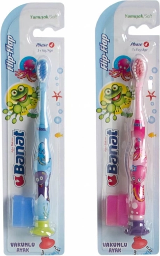 BANAT FlipFlap Junior Soft παιδική οδοντόβουρτσα, μαλακή, 5+
