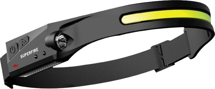 Superfire HL65 φακός κεφαλής 430 lm με USB-C - 1 τεμ.