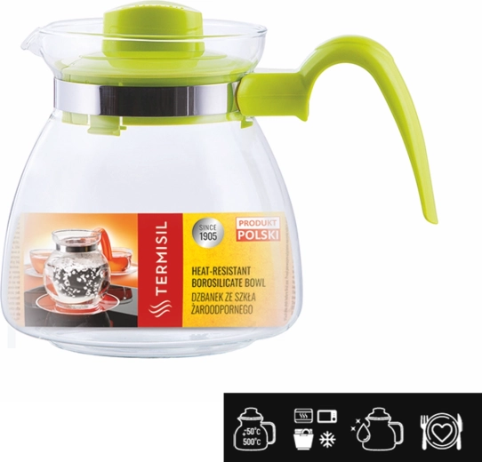 Πυρίμαχη γυάλινη κανάτα Termisil Maja 1,25 l