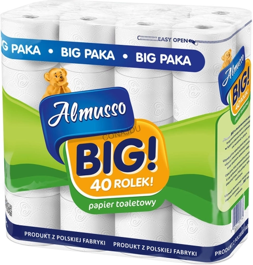 Χαρτί υγείας BIG 3 στρώσεων από κυτταρίνη, συσκευασία 40 τεμ., FSC