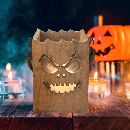 Εφέ φωτισμού Halloween χάρη στο σκαλιστό μοτίβο